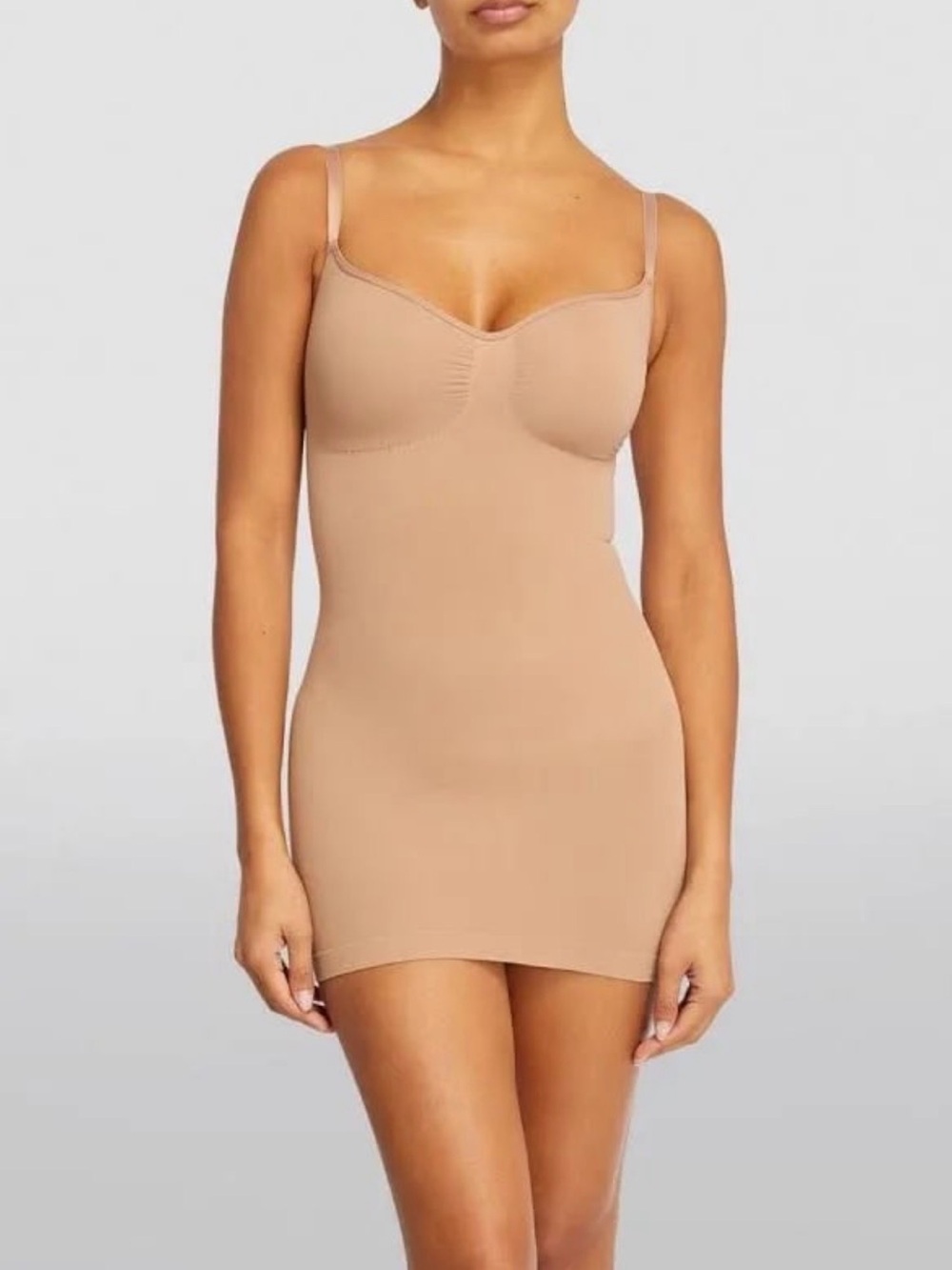 SKIMS Seamless Sculpt Slip Dress Clay Medium NWOT